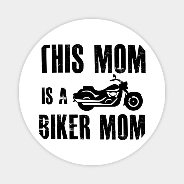 this mom is a biker mom,Gift for Mother, Gift for Women, Mom Christmas Gift, Mom Birthday Gift Magnet by CoApparel